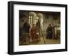 Cranach Painting Luther in the Wartburg Castle, about 1890-Heinrich Stelzner-Framed Giclee Print