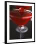 Cranberry Martini with Cocktail Cherry-Michael Paul-Framed Photographic Print