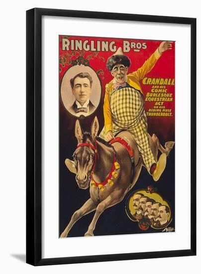 Crandall Ringling Circus-null-Framed Art Print