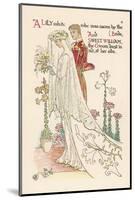 Crane a Flower Wedding-Walter Crane-Mounted Photographic Print