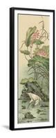 Crane and Lotus Panel II-Racinet-Framed Premium Giclee Print