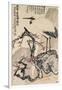 Crane and Plum Blossoms-Wang Zhen-Framed Giclee Print