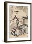 Crane and Plum Blossoms-Wang Zhen-Framed Giclee Print