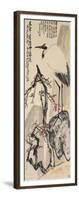 Crane and Plum Blossoms-Wang Zhen-Framed Giclee Print