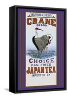 Crane Brand Tea-null-Framed Stretched Canvas