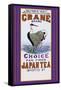 Crane Brand Tea-null-Framed Stretched Canvas