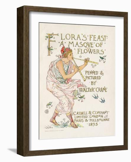 Crane, Flora's Feast-Walter Crane-Framed Art Print