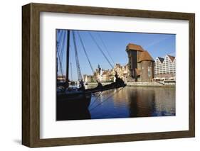 Crane Gate, Motlawa Canal, Old Town, Gdansk, Poland-Dallas and John Heaton-Framed Photographic Print