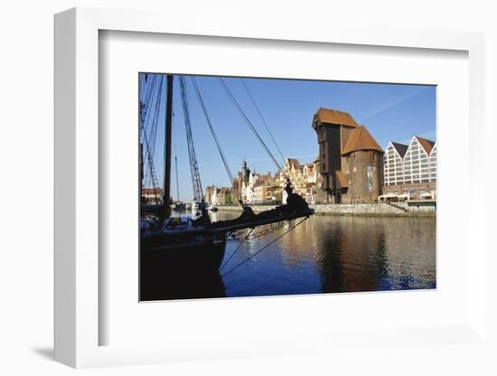 Crane Gate, Motlawa Canal, Old Town, Gdansk, Poland-Dallas and John Heaton-Framed Photographic Print