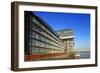 Crane Houses at Rheinau Harbour, Cologne, North Rhine-Westphalia, Germany, Europe-Hans-Peter Merten-Framed Photographic Print