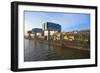 Crane Houses at Rheinau Harbour, Cologne, North Rhine-Westphalia, Germany, Europe-Hans-Peter Merten-Framed Photographic Print