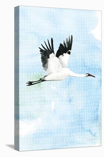 Crane in Flight I-Mercedes Lopez Charro-Stretched Canvas