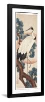 Crane in Pine Tree at Sunrise, 1850-55-Utagawa Hiroshige-Framed Giclee Print