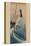 Crane in Waves-Ando Hiroshige-Stretched Canvas