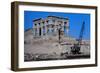 Crane Moving Trajan's Kiosk-T. Hartwell-Framed Photographic Print