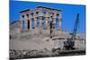 Crane Moving Trajan's Kiosk-T. Hartwell-Mounted Photographic Print