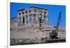 Crane Moving Trajan's Kiosk-T. Hartwell-Framed Photographic Print