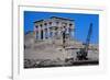 Crane Moving Trajan's Kiosk-T. Hartwell-Framed Photographic Print