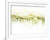 Crane Standing in Shallow Waters-Jan Lakey-Framed Photographic Print