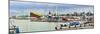 Cranes at a Shipping Port, Klaipeda, Lithuania-null-Mounted Photographic Print