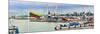 Cranes at a Shipping Port, Klaipeda, Lithuania-null-Mounted Photographic Print