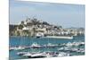 Cranes at Ibiza Castle and View of the Boats, Ibiza Port, Dalt Vila-Emanuele Ciccomartino-Mounted Photographic Print