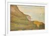 Cranes at the Port of Bessin-Georges Seurat-Framed Art Print