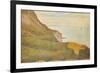 Cranes at the Port of Bessin-Georges Seurat-Framed Art Print