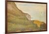 Cranes at the Port of Bessin-Georges Seurat-Framed Art Print