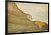 Cranes at the Port of Bessin-Georges Seurat-Framed Art Print