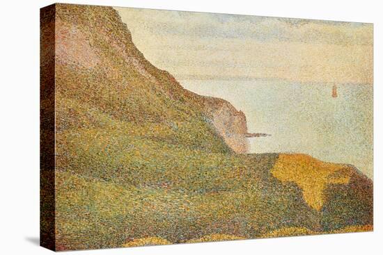 Cranes at the Port of Bessin-Georges Seurat-Stretched Canvas