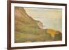 Cranes at the Port of Bessin-Georges Seurat-Framed Premium Giclee Print