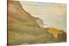 Cranes at the Port of Bessin-Georges Seurat-Stretched Canvas