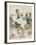 Cranes by the water, c.1816-Kubo Shunman-Framed Giclee Print