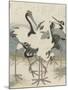 Cranes by the water, c.1816-Kubo Shunman-Mounted Giclee Print