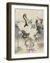 Cranes by the water, c.1816-Kubo Shunman-Framed Giclee Print