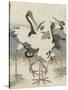 Cranes by the water, c.1816-Kubo Shunman-Stretched Canvas