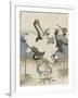 Cranes by the water, c.1816-Kubo Shunman-Framed Giclee Print