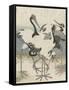 Cranes by the water, c.1816-Kubo Shunman-Framed Stretched Canvas