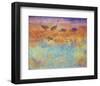 Cranes in Soft Mist-Chris Vest-Framed Premium Giclee Print