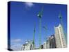 Cranes on an Apartment Building Site, Manchester, England, United Kingdom, Europe-Richardson Peter-Stretched Canvas