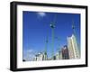 Cranes on an Apartment Building Site, Manchester, England, United Kingdom, Europe-Richardson Peter-Framed Photographic Print