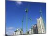 Cranes on an Apartment Building Site, Manchester, England, United Kingdom, Europe-Richardson Peter-Mounted Photographic Print