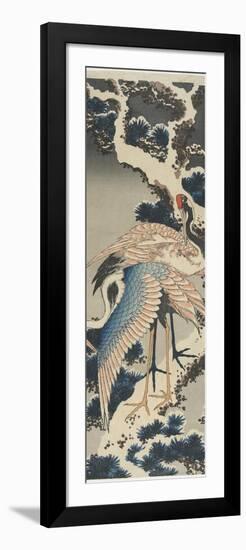 Cranes on Pine, C. 1834-Katsushika Hokusai-Framed Giclee Print