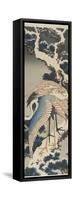 Cranes on Pine, C. 1834-Katsushika Hokusai-Framed Stretched Canvas