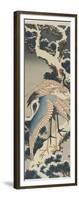 Cranes on Pine, C. 1834-Katsushika Hokusai-Framed Giclee Print