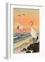 Cranes on Seashore-Koson Ohara-Framed Giclee Print