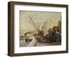 Cranes on the Seine; Grues Sur La Seine-Maximilien Luce-Framed Giclee Print