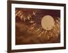 Cranes Over Moon-Keiichi Nishimura-Framed Art Print