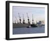 Cranes, Port of Hamburg, Hamburg, Germany-Yadid Levy-Framed Photographic Print